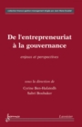 Image for De l&#39;entrepreneuriat a la gouvernance. Enjeux et perspectives (Collection finance, gestion, management)