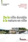 Image for De La Ville Durable a La Nature En Ville