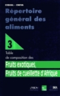 Image for Repertoire general des aliments T3