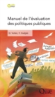 Image for Manuel de l&#39;evaluation des politiques publiques