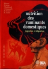 Image for Nutrition des ruminants domestiques