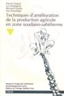 Image for Techniques d&#39;amelioration de la production agricole en zone soudano-sahelienne