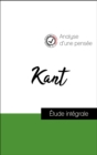 Image for Analyse d&#39;une pensee : Kant (resume et fiche de lecture plebiscites par les enseignants sur fichedelecture.fr)
