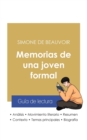 Image for Guia de lectura Memorias de una joven formal de Simone de Beauvoir (analisis literario de referencia y resumen completo)