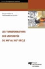 Image for Les Transformations Des Universites Du XIIe Au XXIe Siecle