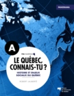 Image for Le Quebec, Connais-Tu ? Histoire Et Enjeux Sociaux Du Quebec: Panorama A