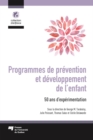 Image for Programmes De Prevention Et Developpement De L&#39;enfant: 50 Ans D&#39;experimentation