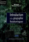 Image for Introduction a la geographie historique