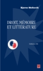 Image for Droit, memoire et litterature.