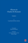 Image for Oeuvres De Charles De Koninck T.2 : La Primaute Du Bien...