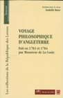 Image for Voyage philosophique d&#39;Angleterre