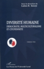 Image for Diversite humaine: democratie, multiculturalisme et...