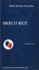Image for Droit et recit.