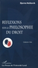Image for Reflexions sur la philosophiedu droit