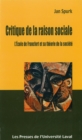 Image for Critique de la raison sociale: L&#39;Ecole de Francfort et sa theorie de la societe