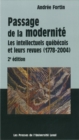 Image for Passage de la modernite: intellectuels quebecois