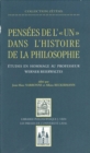 Image for Pensees de l&#39;un dans l&#39;histoire philosop: Etude en hommage du professeur Werner Beierwaltes
