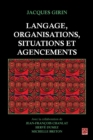 Image for Langage, organisations, situations et agencements.