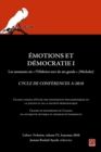 Image for Emotions et democratie 1. Les moments ou l&#39;histoire sort de ses gonds (Michelet). Cahiers Verbatim 4