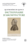 Image for La Vision Nouvelle De La Societe Dans l&#39;Encyclopedie Methodique. Volume VI - Quatremere De Quincy