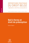 Image for Bail a Ferme Et Droit De Preemption