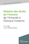 Image for Histoire Des Droits De L&#39;homme De L&#39;antiquite a L&#39;epoque Moderne