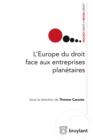 Image for L&#39;europe Du Droit Face Aux Entreprises Planetaires