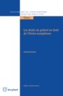 Image for Les Droits Du Patient En Droit De l&#39;Union Europeenne