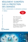Image for Reglement Europeen Sur La Protection Des Donnees: Textes, Commentaires Et Orientations Pratiques