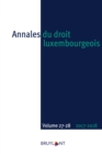 Image for Annales du droit luxembourgeois - Volumes 27-28 - 2017-2018