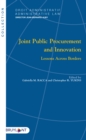 Image for Joint Public Procurement and Innovation: Lessons Across Borders