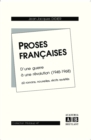 Image for Proses francaises: D&#39;une guerre a une revolution (1945-1968) - 60 romans, nouvelles, recits revisites