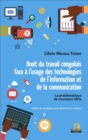 Image for Droit du travail congolais face a l&#39;usage des technologies de l&#39;information et de la communication: La problematique des nouveaux defis
