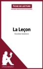 Image for La lecon de Eugene Ionesco (Fiche de lecture)
