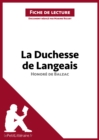 Image for La Duchesse de Langeais de Balzac (Fiche de lecture)
