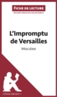 Image for L&#39;Impromptu de Versailles de Moliere (Fiche de lecture)