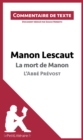 Image for Manon Lescaut de l&#39;Abbe Prevost - La mort de Manon: Commentaire de texte
