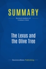 Image for Summary: The Lexus and the Olive Tree - Thomas Friedman: Understanding Globalization