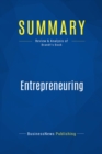 Image for Summary: Entrepreneuring - Steven C. Brandt