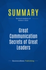 Image for Summary: Great Communication Secrets of Great Leaders - John Baldoni