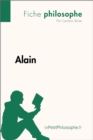Image for Alain (Fiche philosophe): Comprendre la philosophie avec lePetitPhilosophe.fr