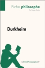 Image for Durkheim (Fiche philosophe): Comprendre la philosophie avec lePetitPhilosophe.fr