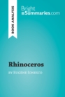 Image for Book Analysis: Rhinoceros by Eugene Ionesco: Summary, Analysis and Reading Guide