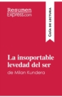 Image for La insoportable levedad del ser de Milan Kundera (Gu?a de lectura) : Resumen y an?lisis completo