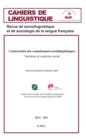 Image for Construction des connaissances sociolinguistiques: Variation et contexte social - 2012 - 38.1
