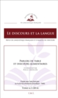 Image for Parlers De Table Et Discours Alimentaires: Tome 6.2