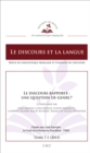 Image for Le discours rapporte : une question de genre ?: 7.1 - 2015