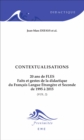 Image for Contextualisations. 20 ans de FLES: Conditions et enjeux de l&#39;enseignement du FLES