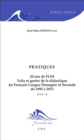 Image for Pratiques. 20 ans de FLES: Synthese de pratiques didactiques