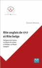 Image for RITE ANGLAIS DE 1717 ET RITE BELGE
